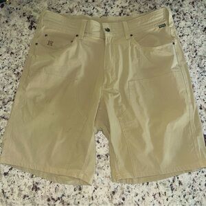 Howler Bros Shorts Size 34 Khaki Watermans Ripstop Nylon Outdoors Beige Men Work